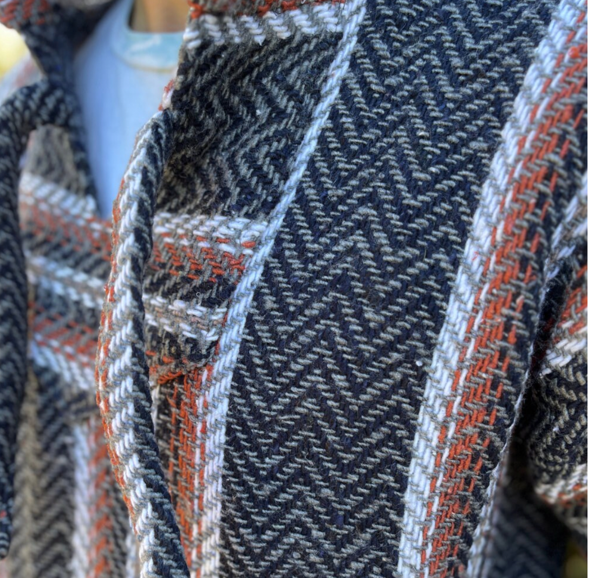 Baja Hoodie Mexican Pullover Sweater - Carbon