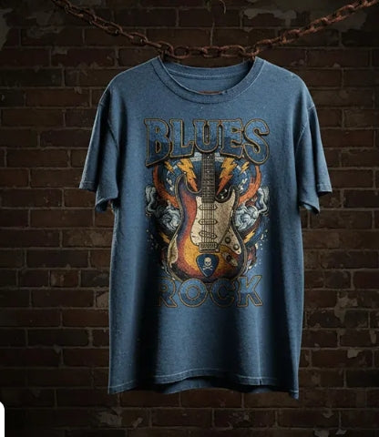 Thunderstruck Blues Graphic Tee - Unisex