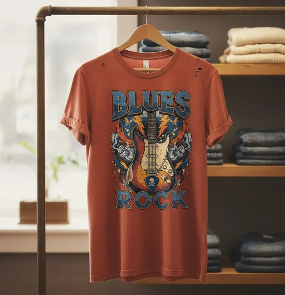 Thunderstruck Blues Graphic Tee - Unisex