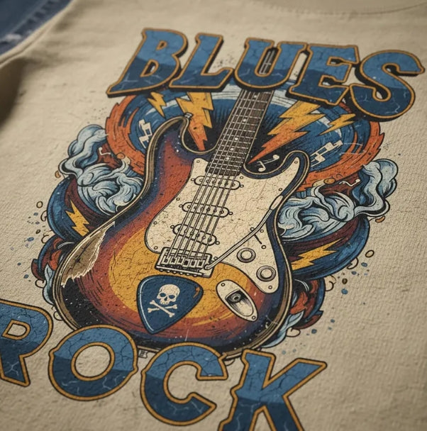 Thunderstruck Blues Graphic Tee - Unisex