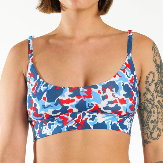 The Grand Finale | USA Camouflage Boob Hammock™ Scoop Bralette