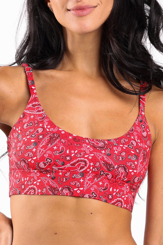The Outlaw | Naughty Paisley Boob Hammock™ Scoop Bralette