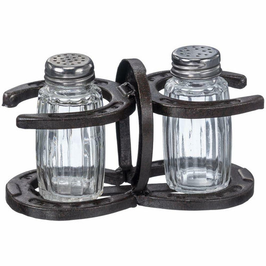 Tough 1 Gift Corral Salt and Pepper Shaker Set – Horseshoe Western Kitchen Decor