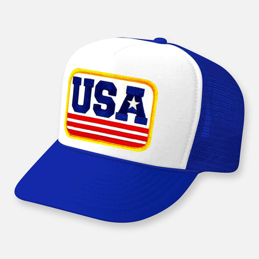 USA CURVED BILL PATCH HAT