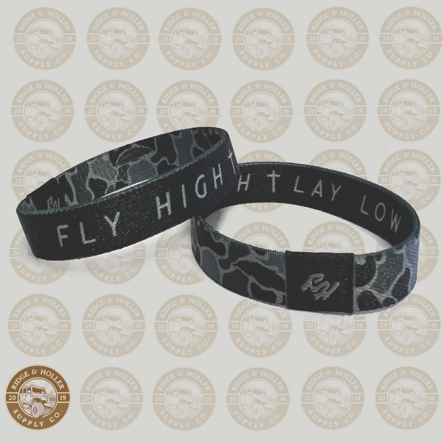 Fly High Lay Low Camo Bracelet Black *PREORDER*