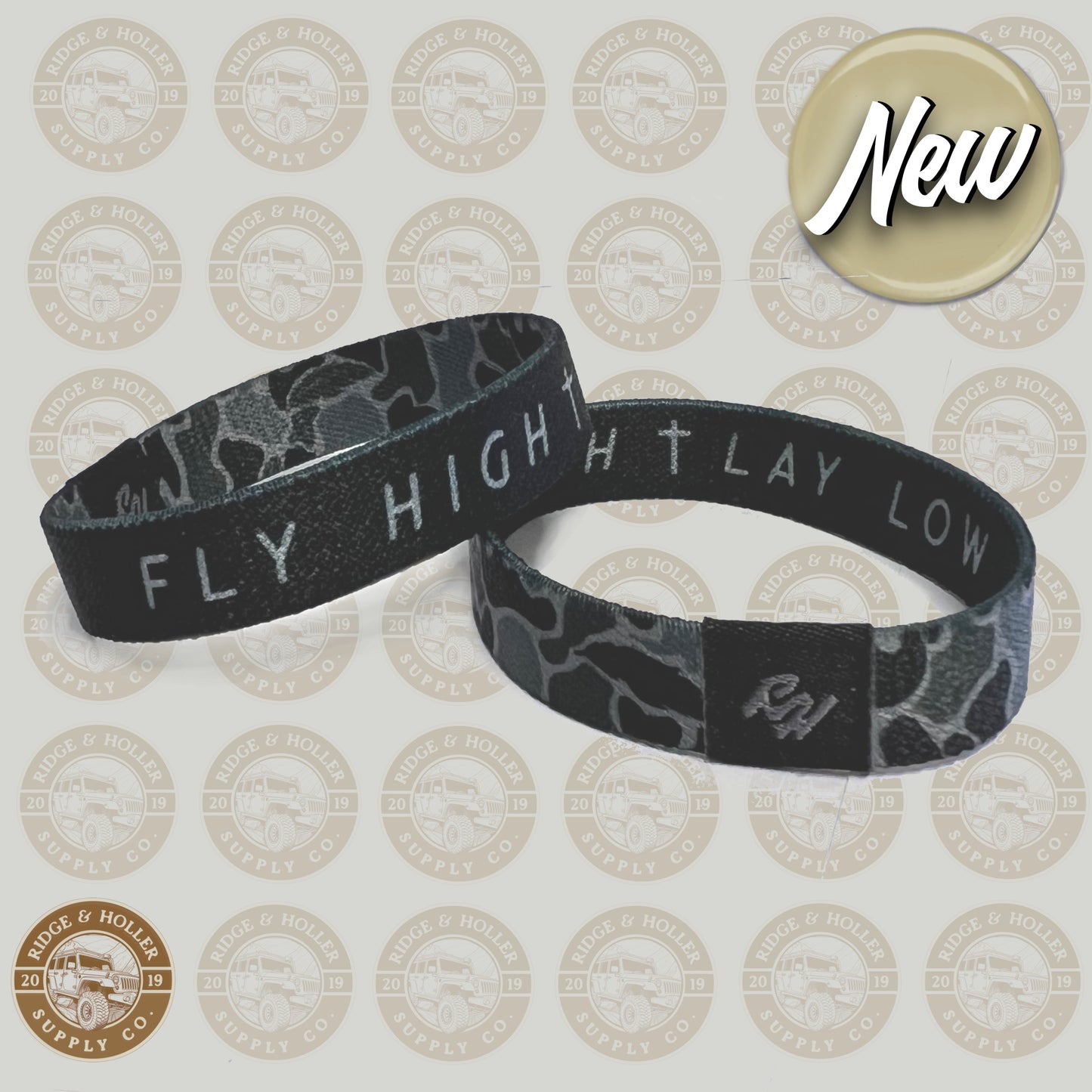Fly High Lay Low Camo Bracelet Black *PREORDER*