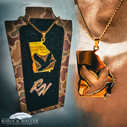 Georgia- Stainless Steel Necklace and Pendant States Series