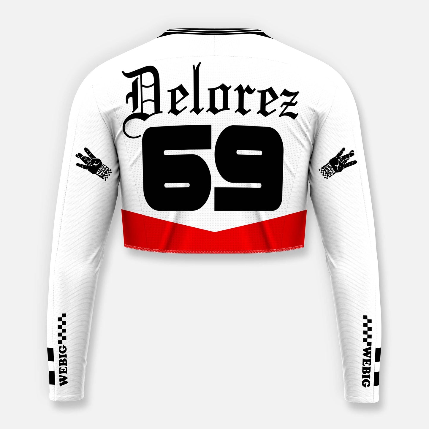 OLDE ENGLISH WOMENS CROP JERSEY NAME & NUMBER PRINTING