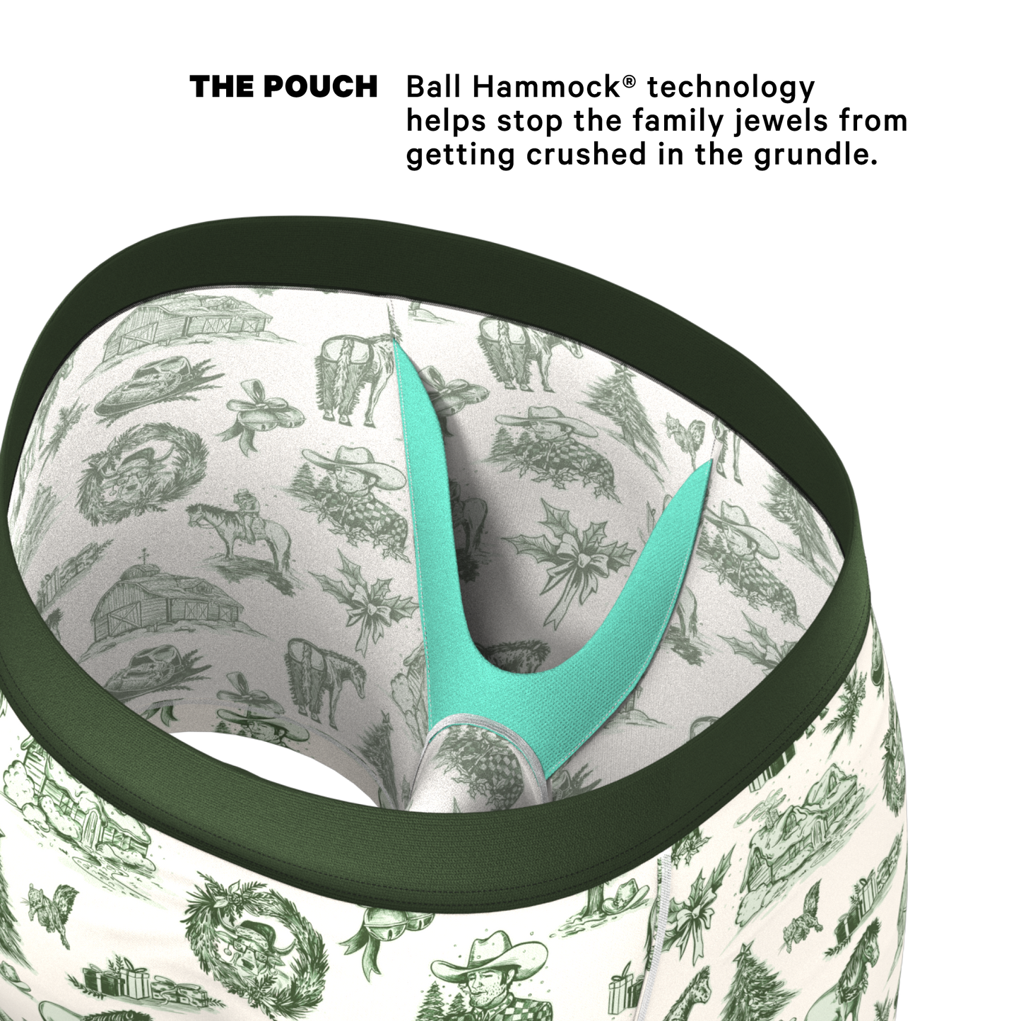 The Western Wonderland | Western Toile Ball Hammock® Pouch Underwear