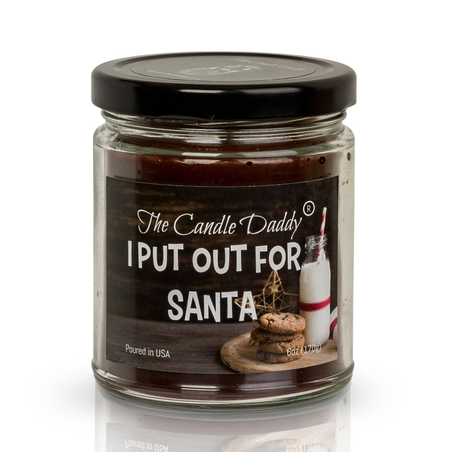 I Put Out For Santa Holiday Candle - Funny Chocolate Chip