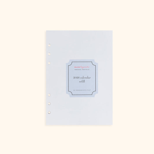 A5 Inserts for Weekly Planner Personal Portfolio 2026