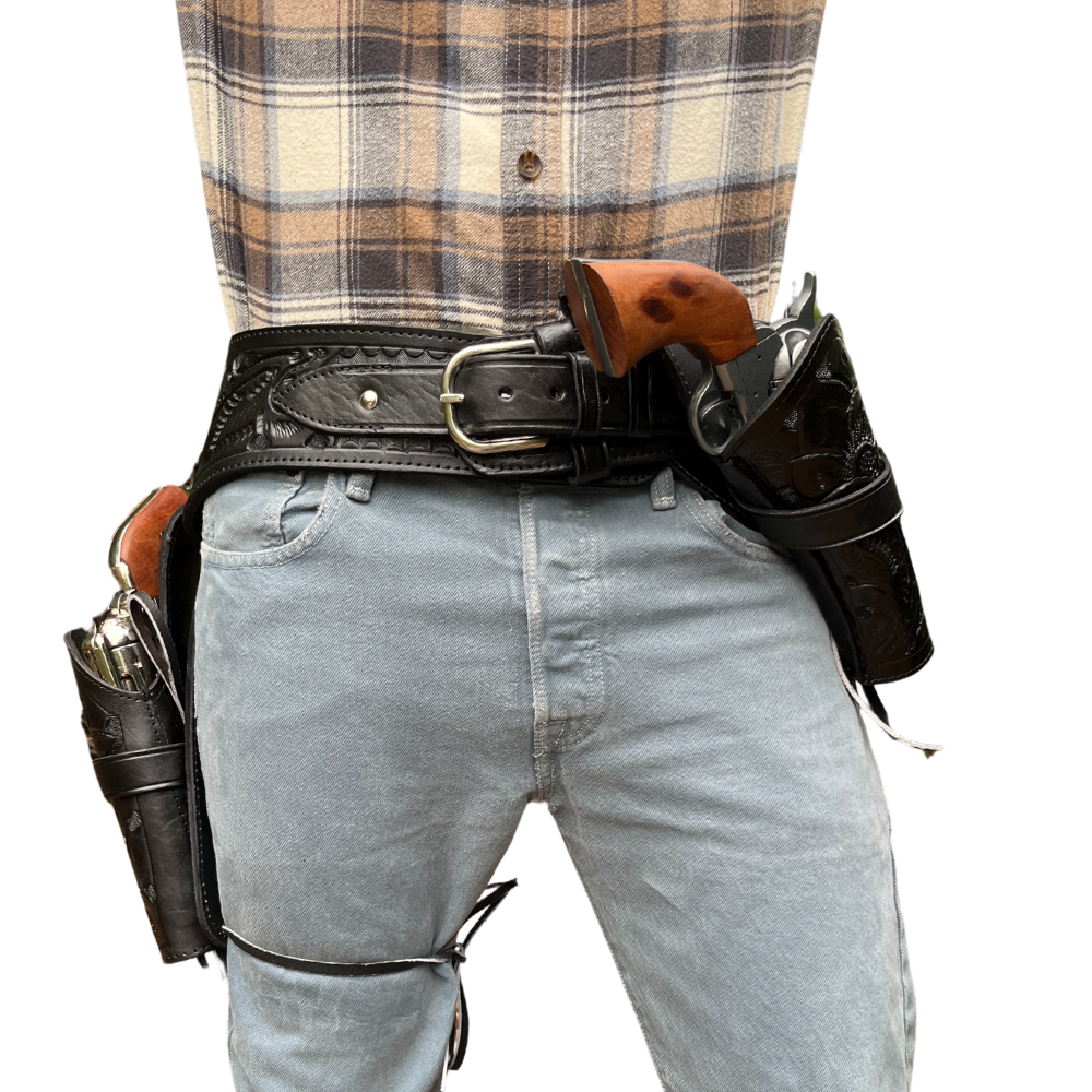 Cross Draw XL Leather Holster - Black