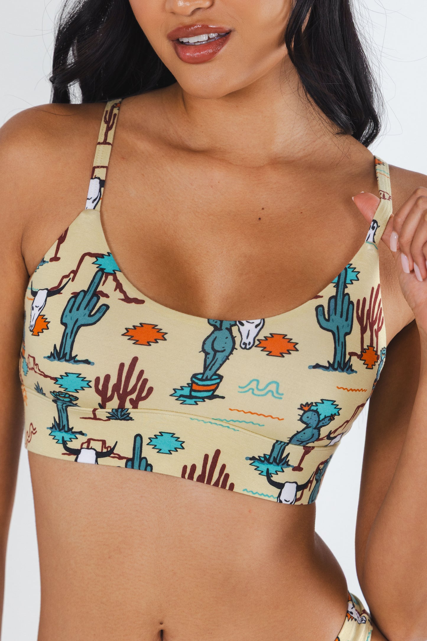 The Mirage | Western Cactus Boob Hammock™ Scoop Bralette