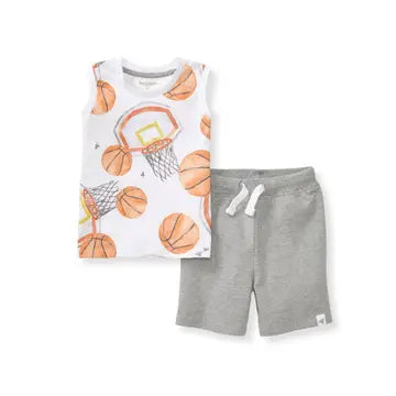 Burt's Bee Basket Ball  2PCS Short Outfit