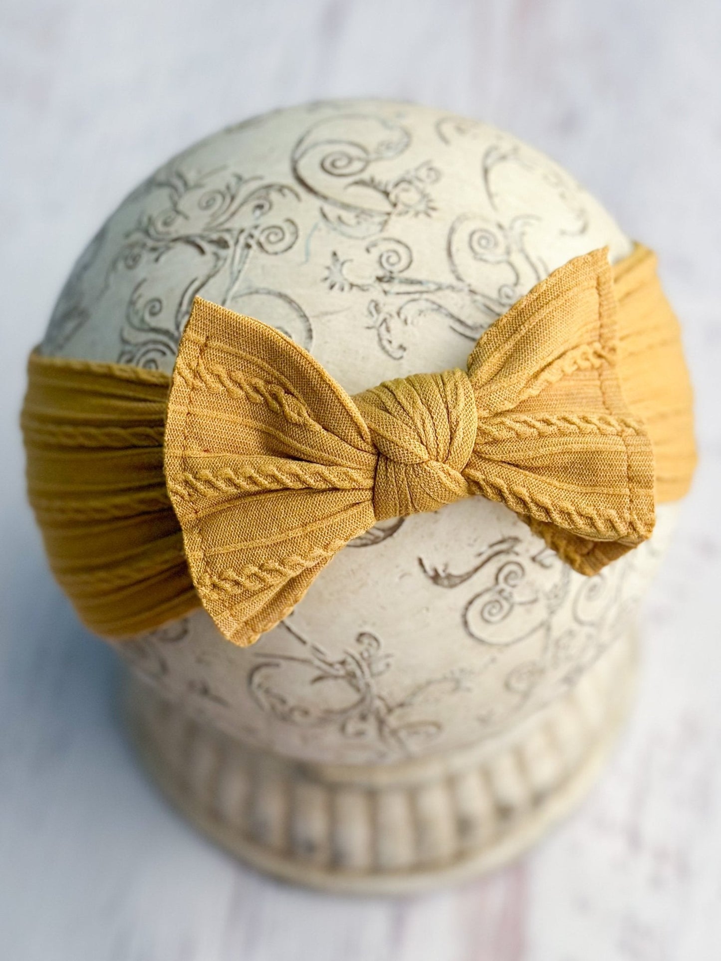 Cable Knit Bow Headbands