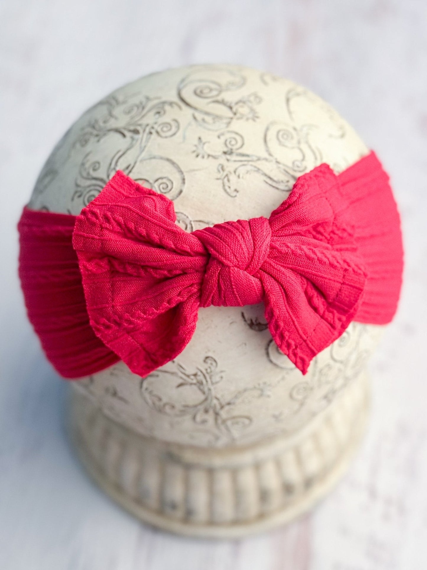 Cable Knit Bow Headbands