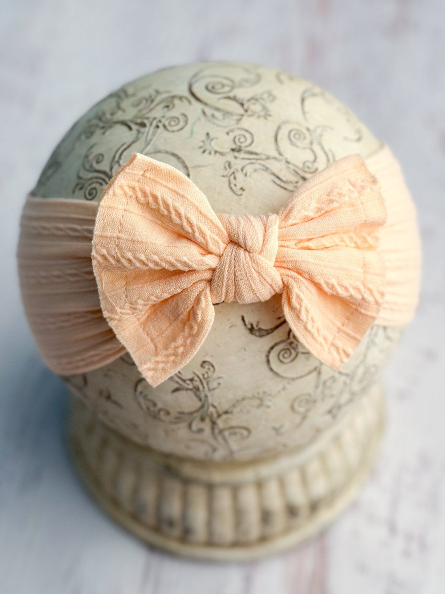 Cable Knit Bow Headbands