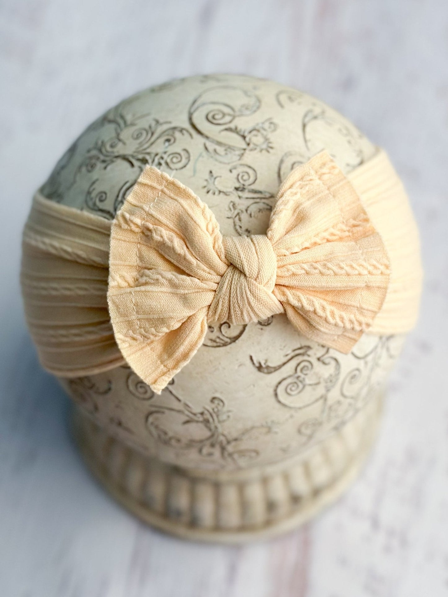 Cable Knit Bow Headbands