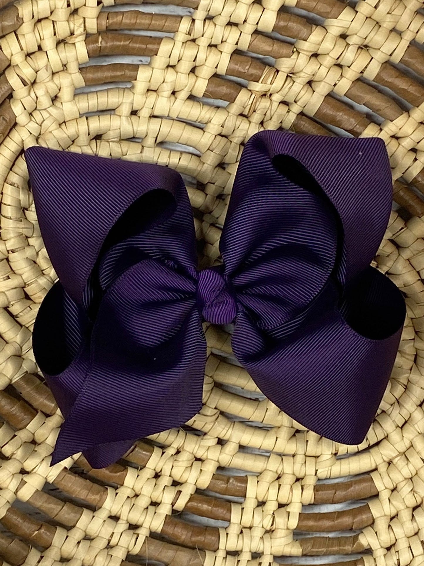 Classic Grosgrain Hair Bow - French Clip - 4.5"
