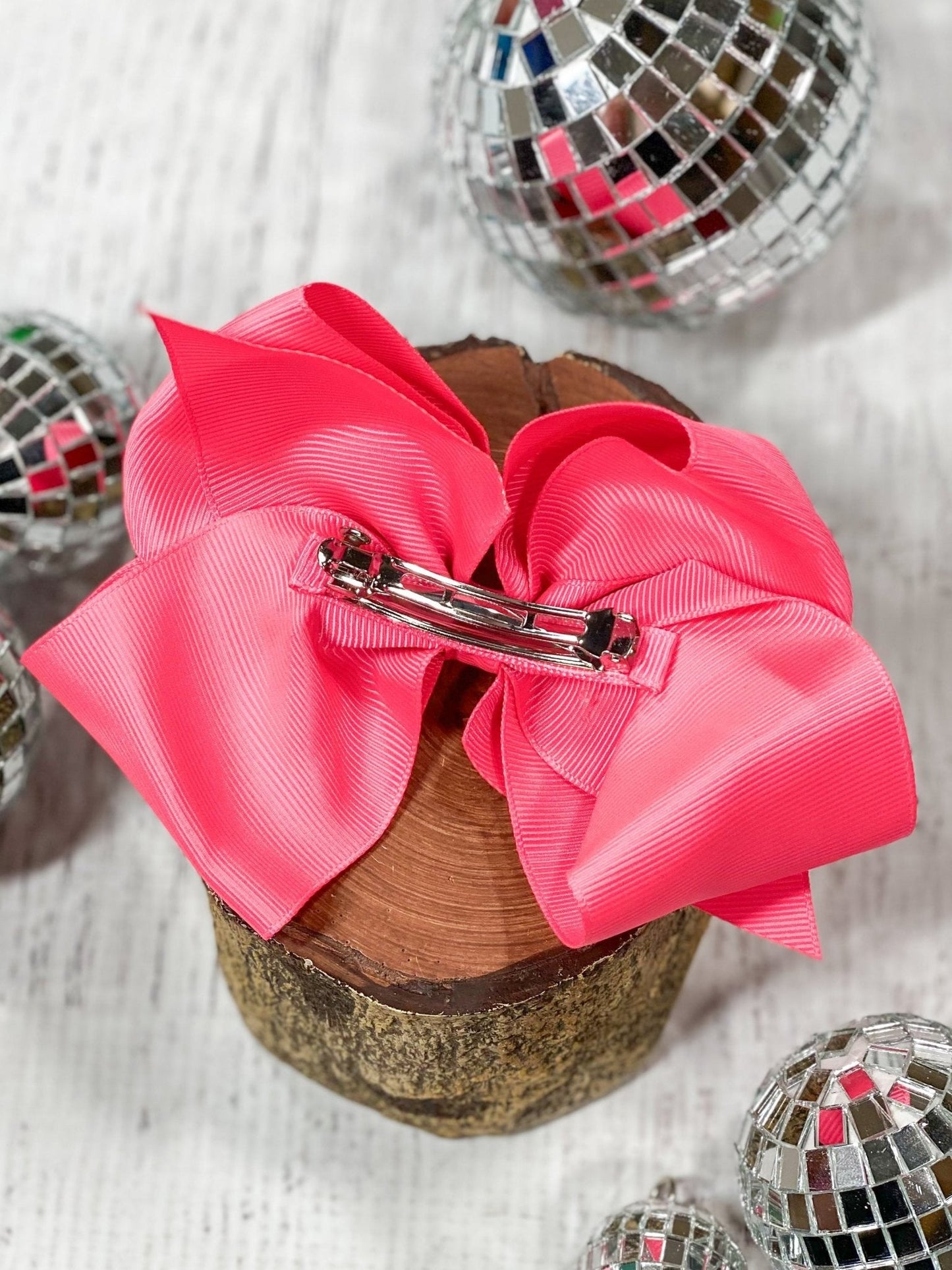 Classic Grosgrain Hair Bow - French Clip - 4.5"