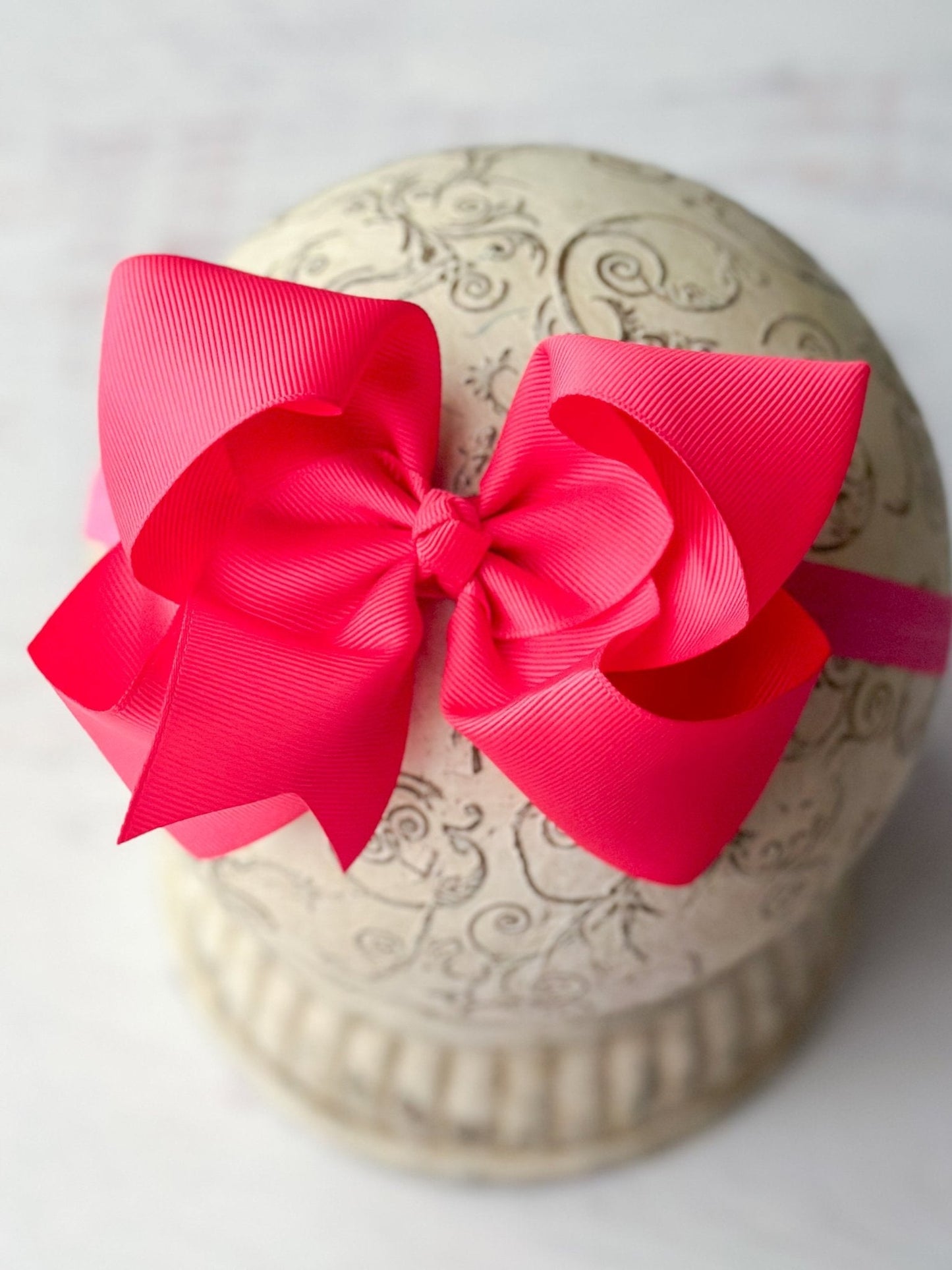 Classic Grosgrain Hair Bow - Satin Headband - 4.5"
