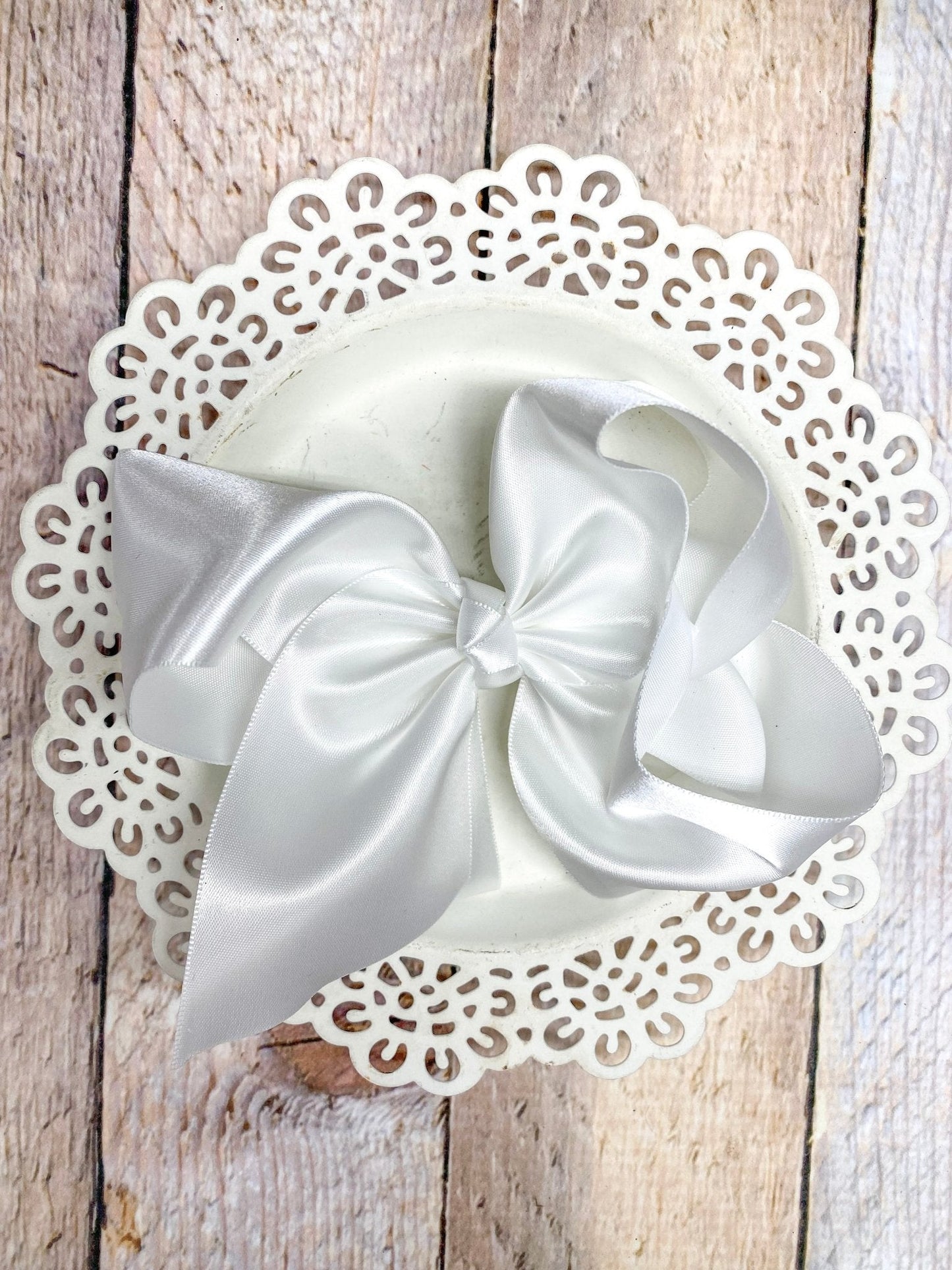 Classic Satin Hair Bows- 4.5"