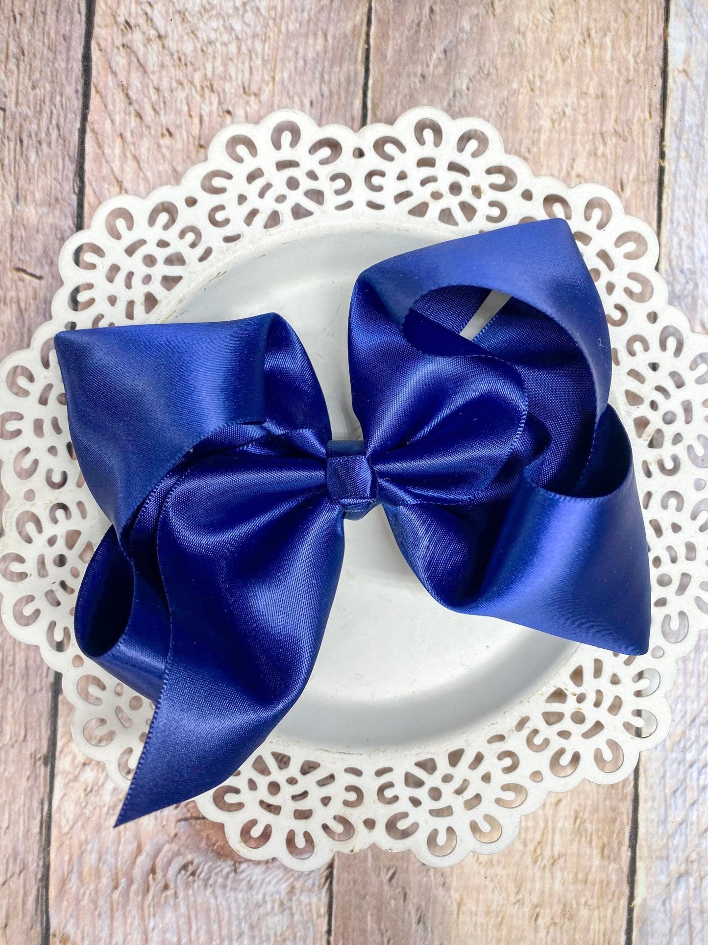 Classic Satin Hair Bows- 4.5"