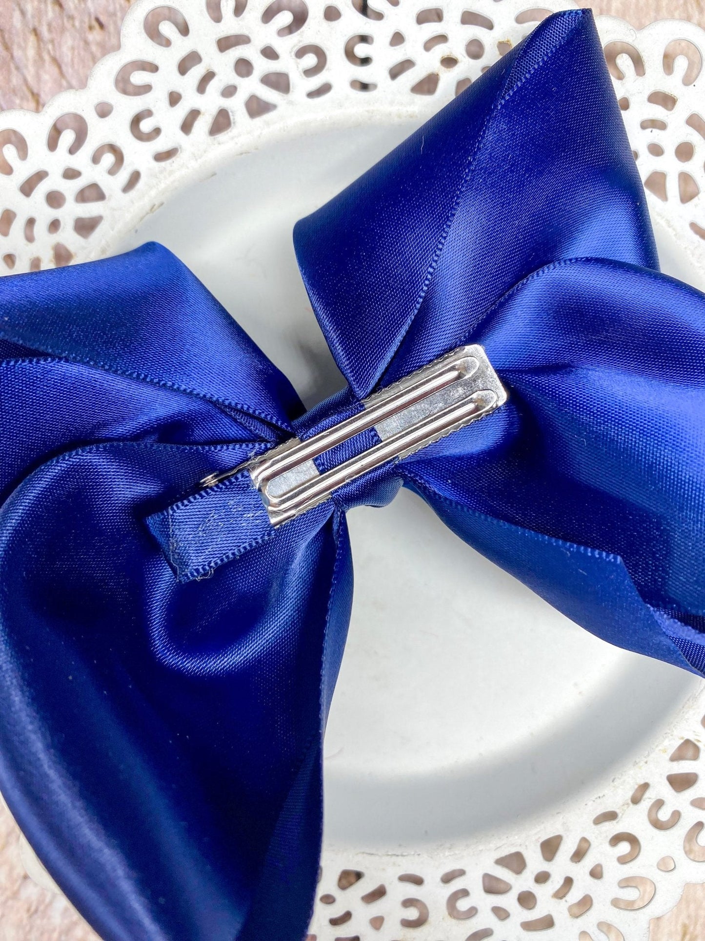 Classic Satin Hair Bows- 4.5"