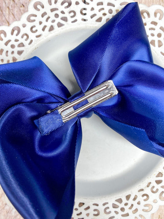 Classic Satin Hair Bows- 4.5"