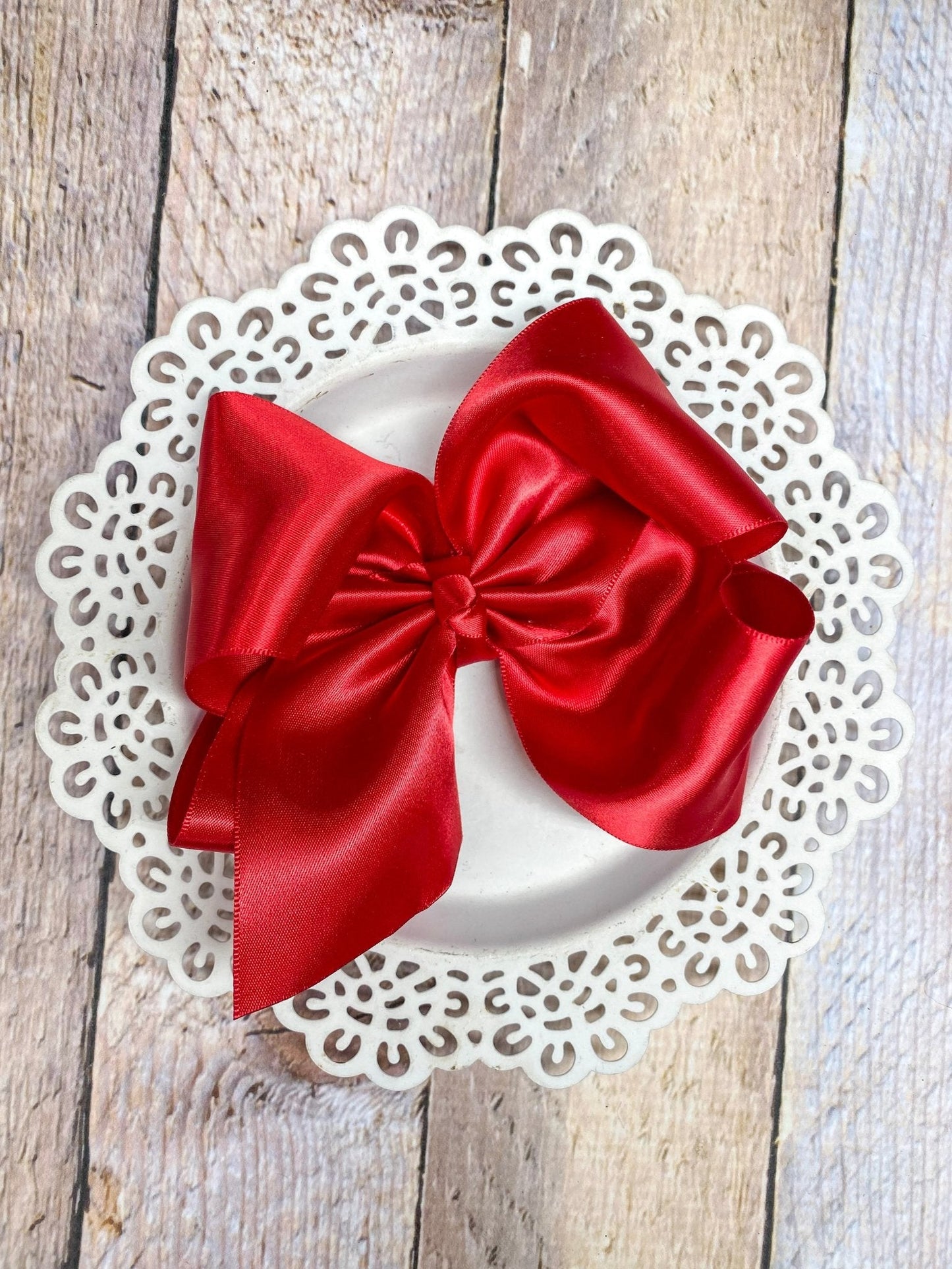 Classic Satin Hair Bows- 4.5"