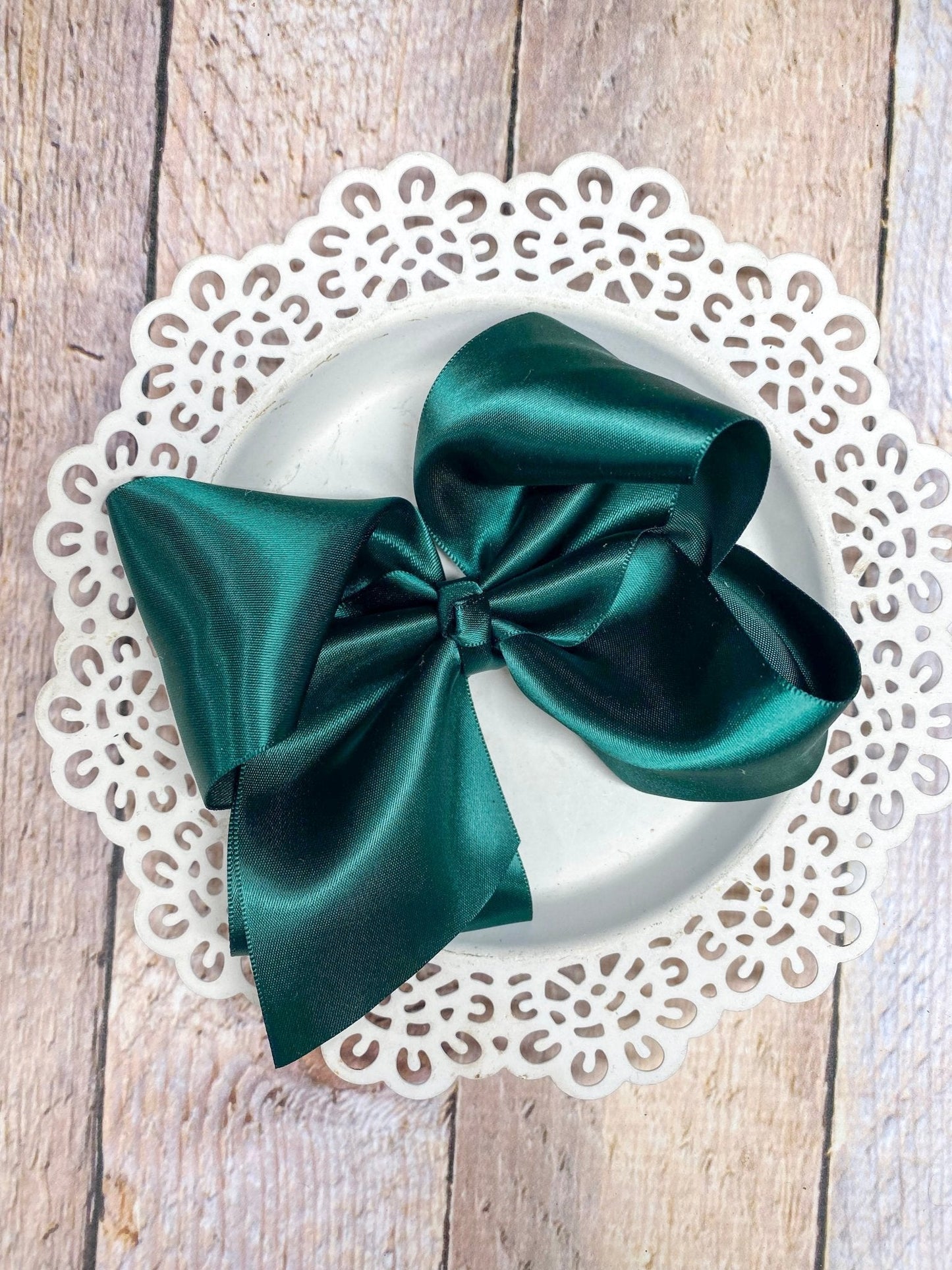 Classic Satin Hair Bows- 4.5"