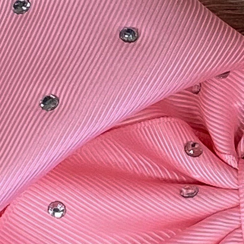 Clear Rhinestone Hair Bow - Alligator Clip - 5.5"