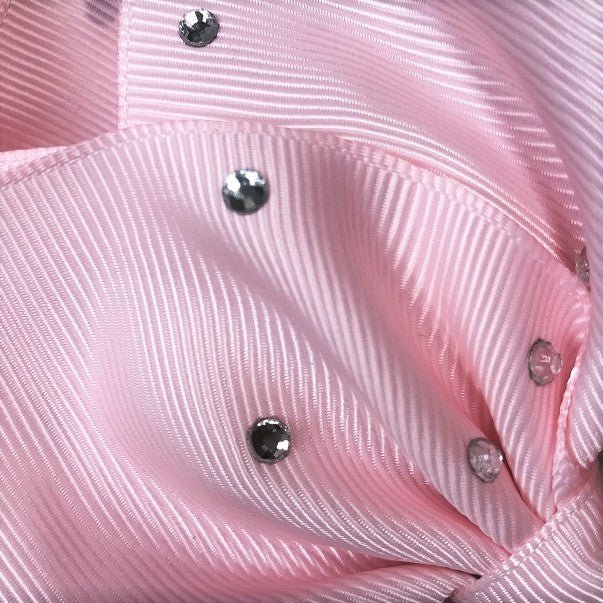 Clear Rhinestone Hair Bow - Alligator Clip - 5.5"