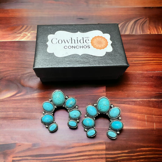 Crescent Moon Squash Earrings