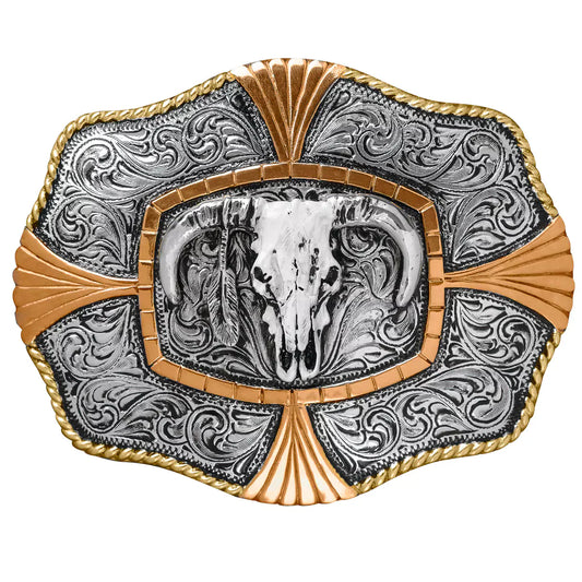 Crumine Steer Skull - Belt Buckle
