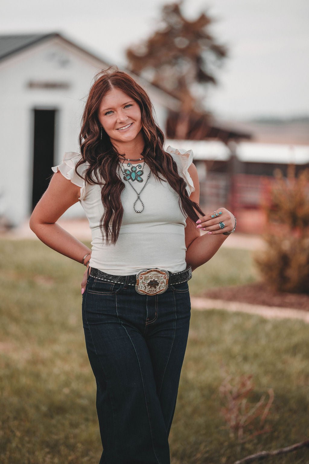 Crystal Flutter Sleeve Knit Top - Medium and large remaining