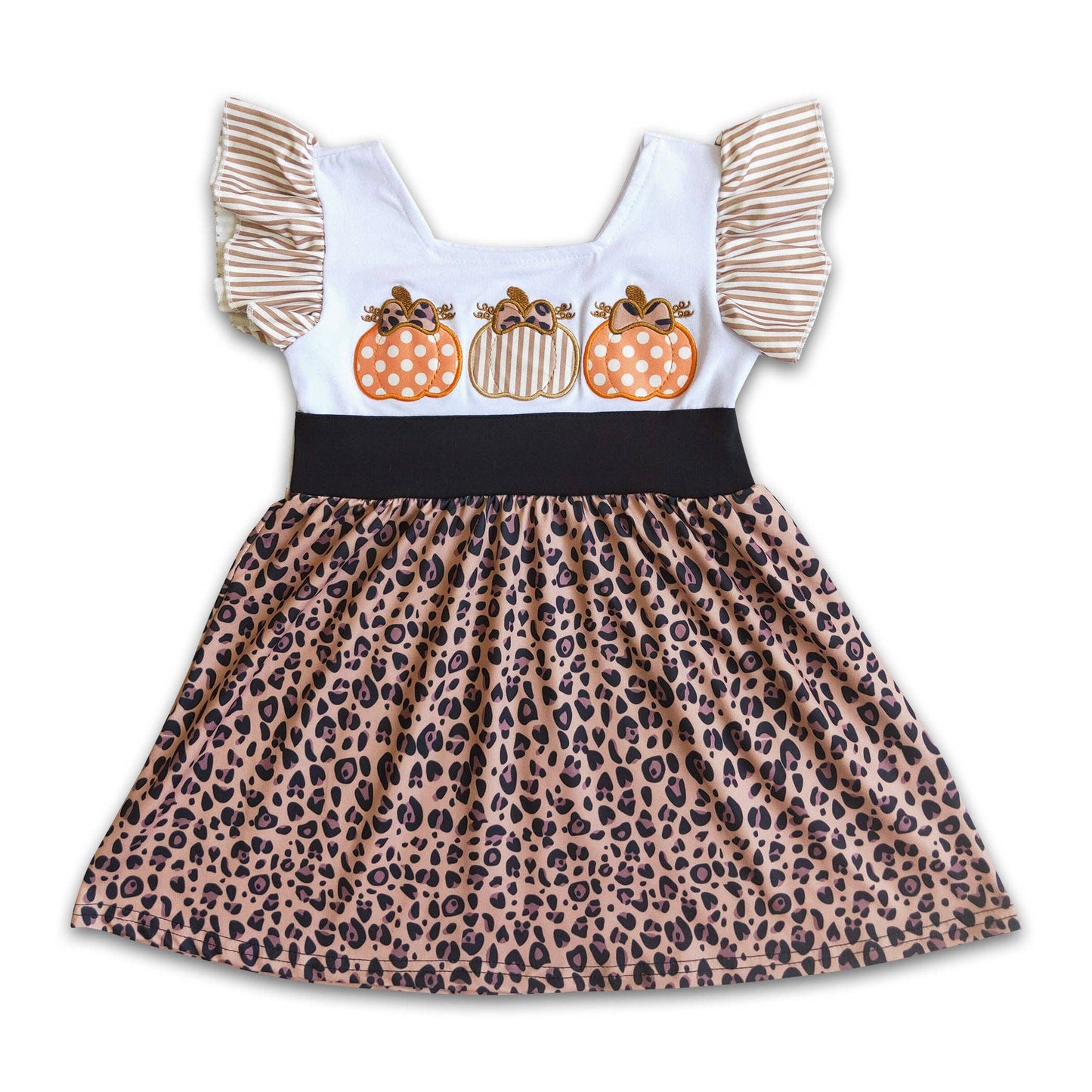 Baby Pumpkin Applique Romper: Romper