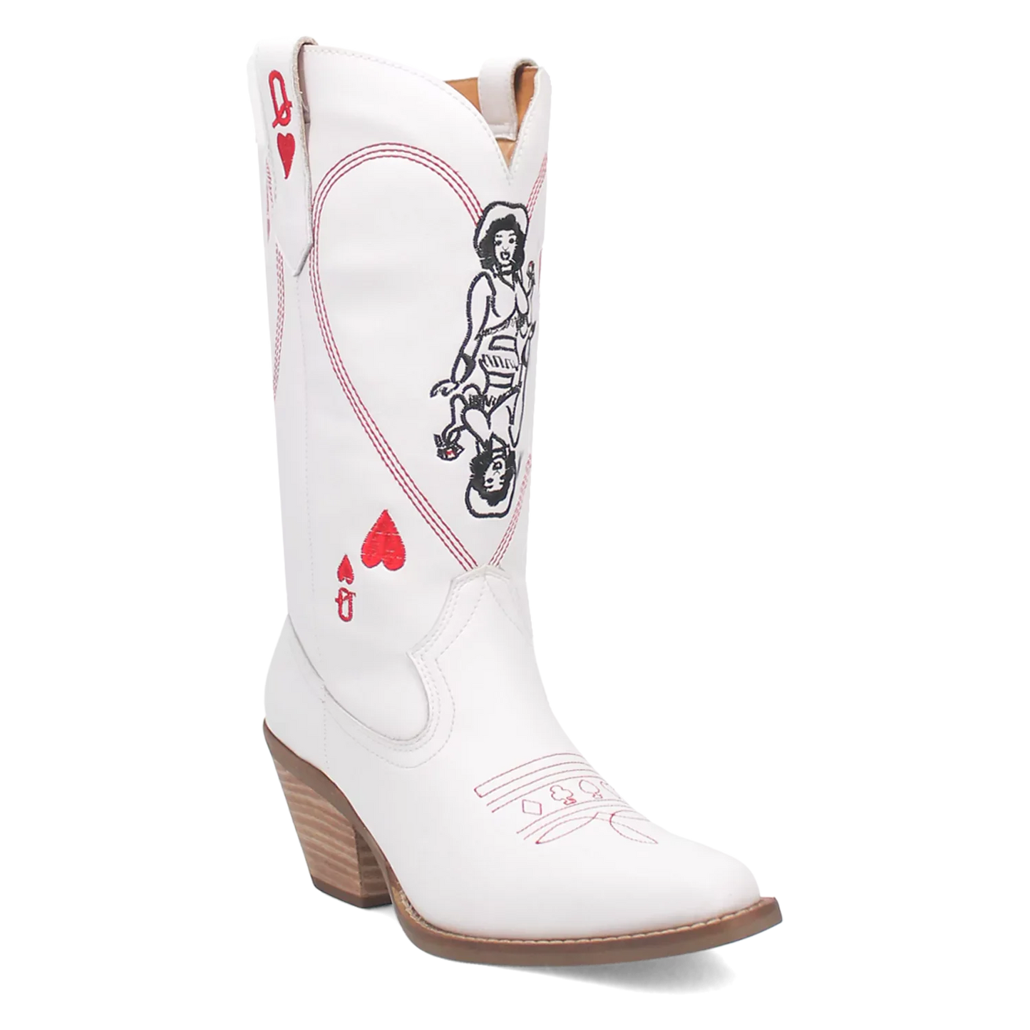 Dingo Queen A Hearts - Women's Leather Cowgirl Boots