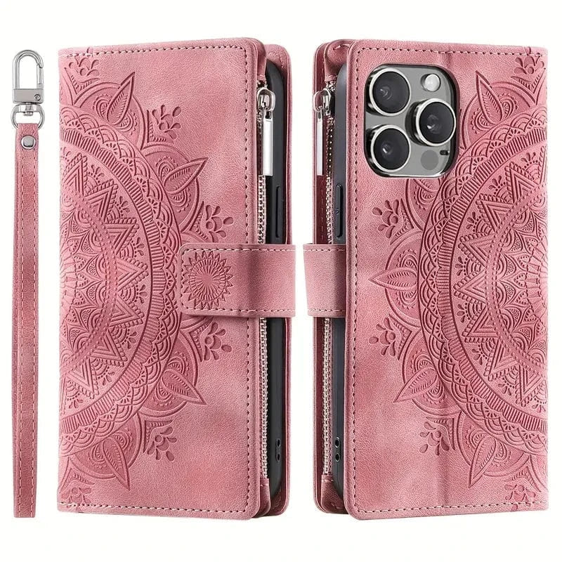 Stylish Leather Lanyard Wallet Case