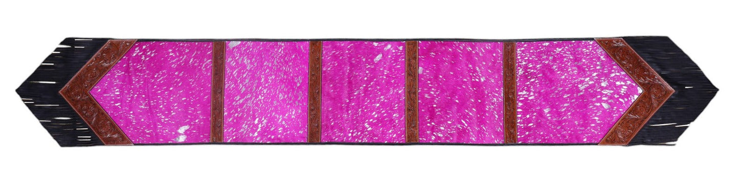 Neon Rodeo Silver-Splash Table Runner