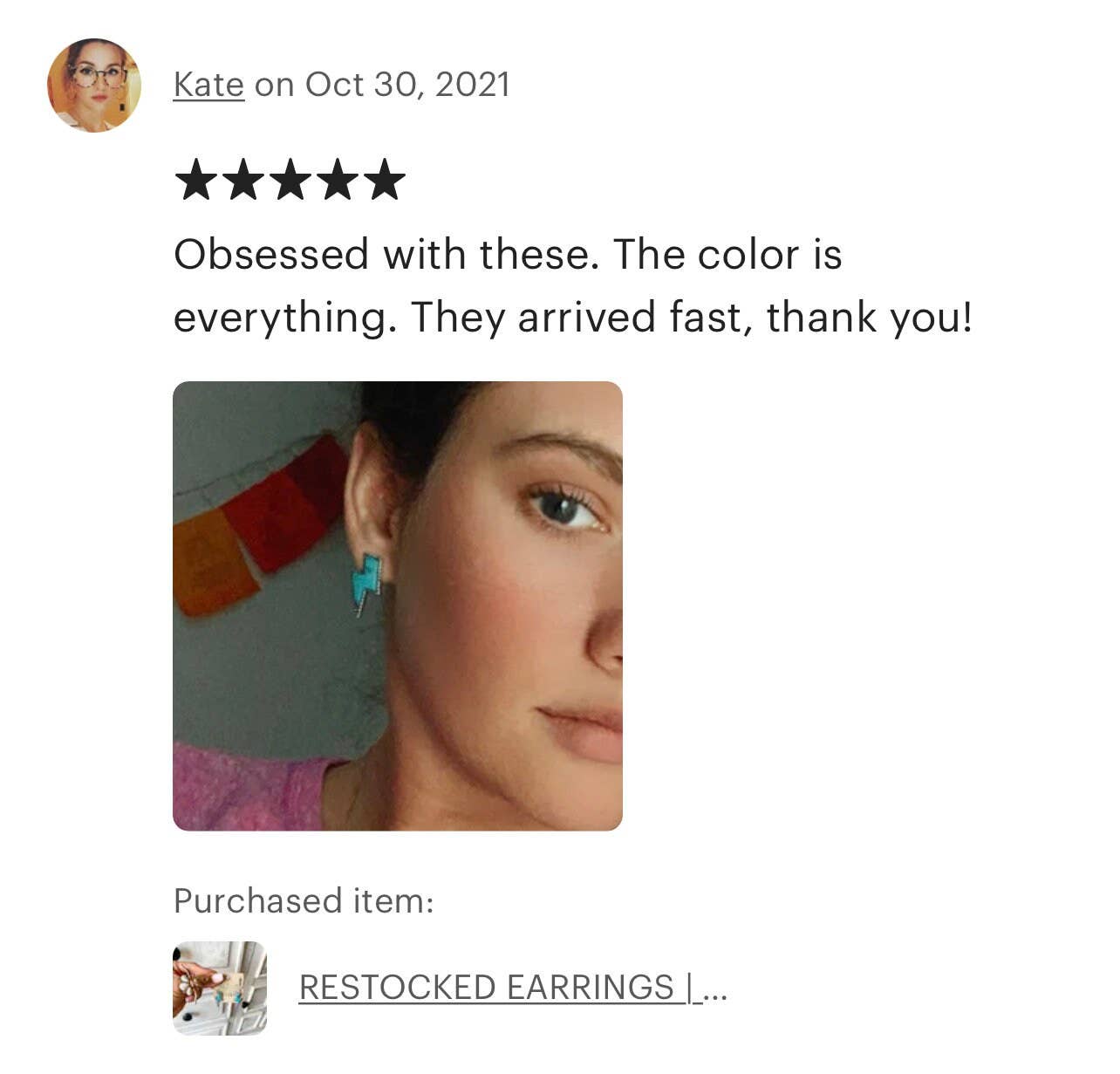 Western Lightning Bolt Thunder Earrings