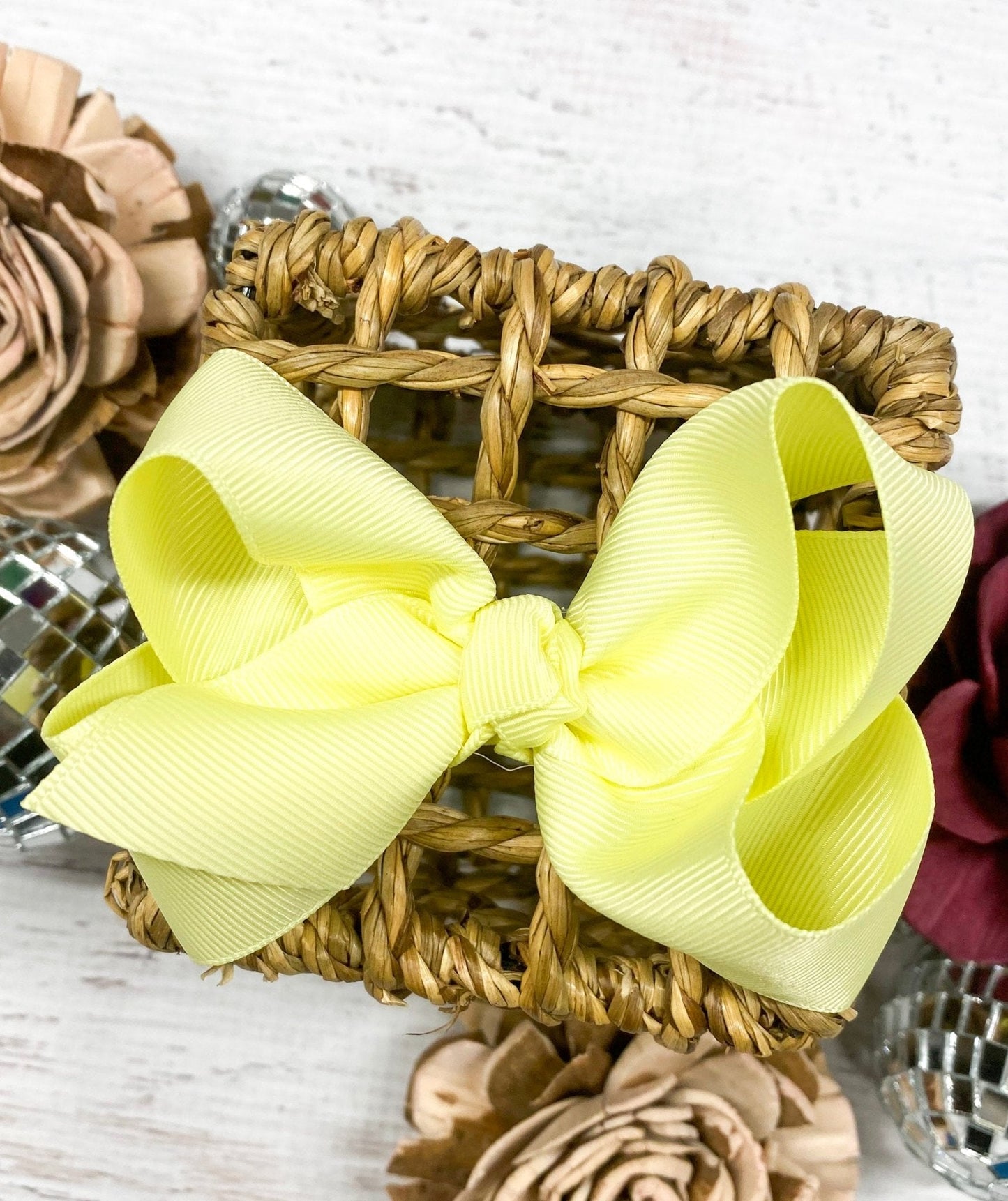 Essential Grosgrain Hair Bow - Alligator Clip - 4"