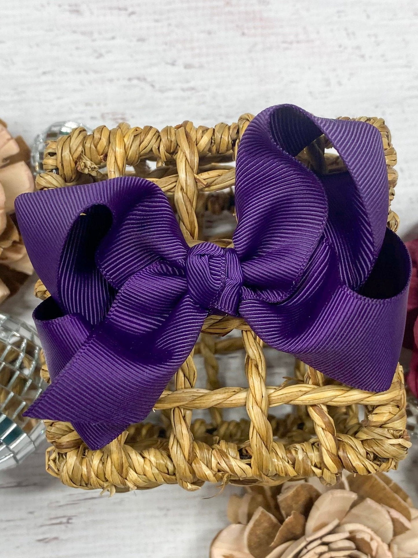 Essential Grosgrain Hair Bow - Alligator Clip - 4"