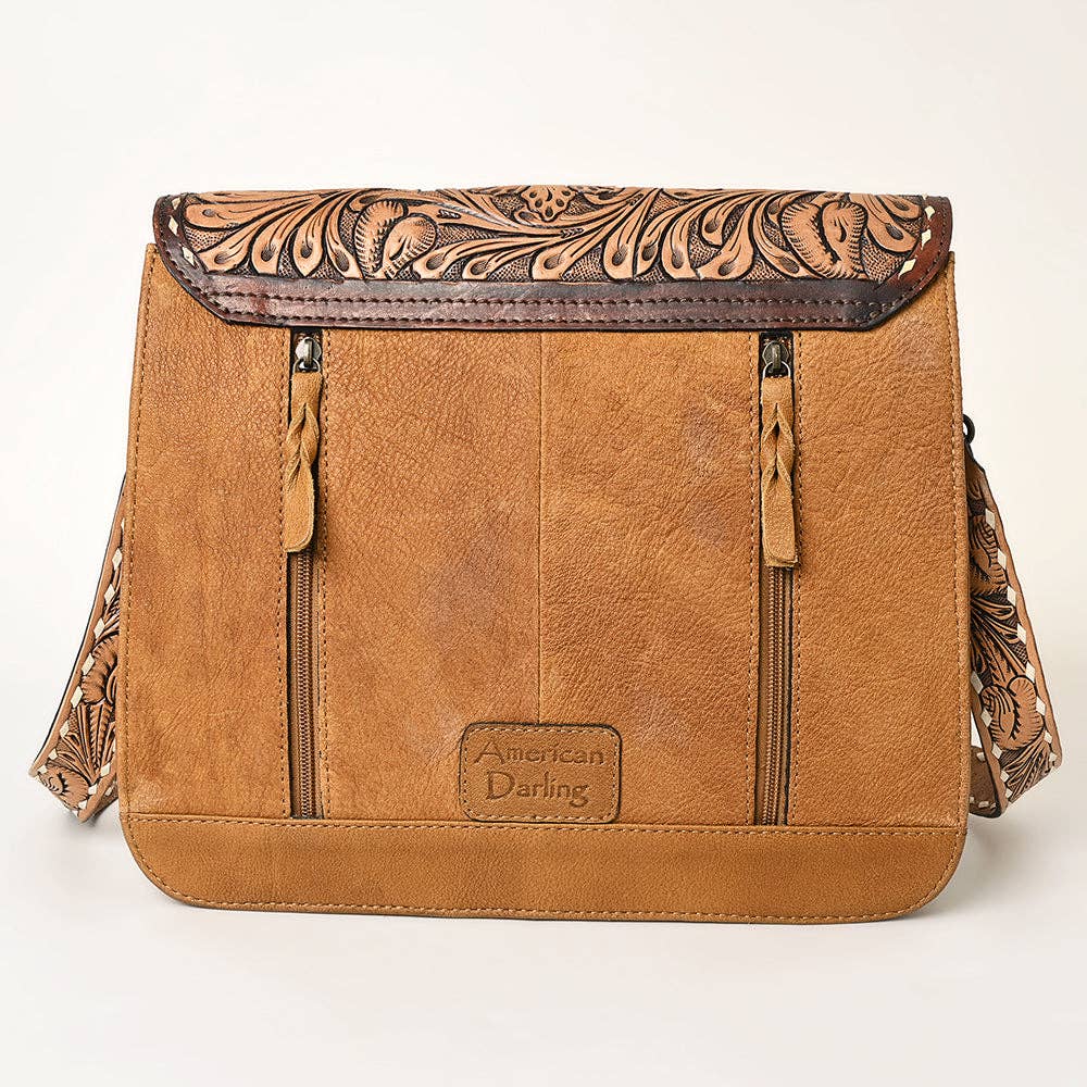 Genuine Western Leather Crossbody Bag