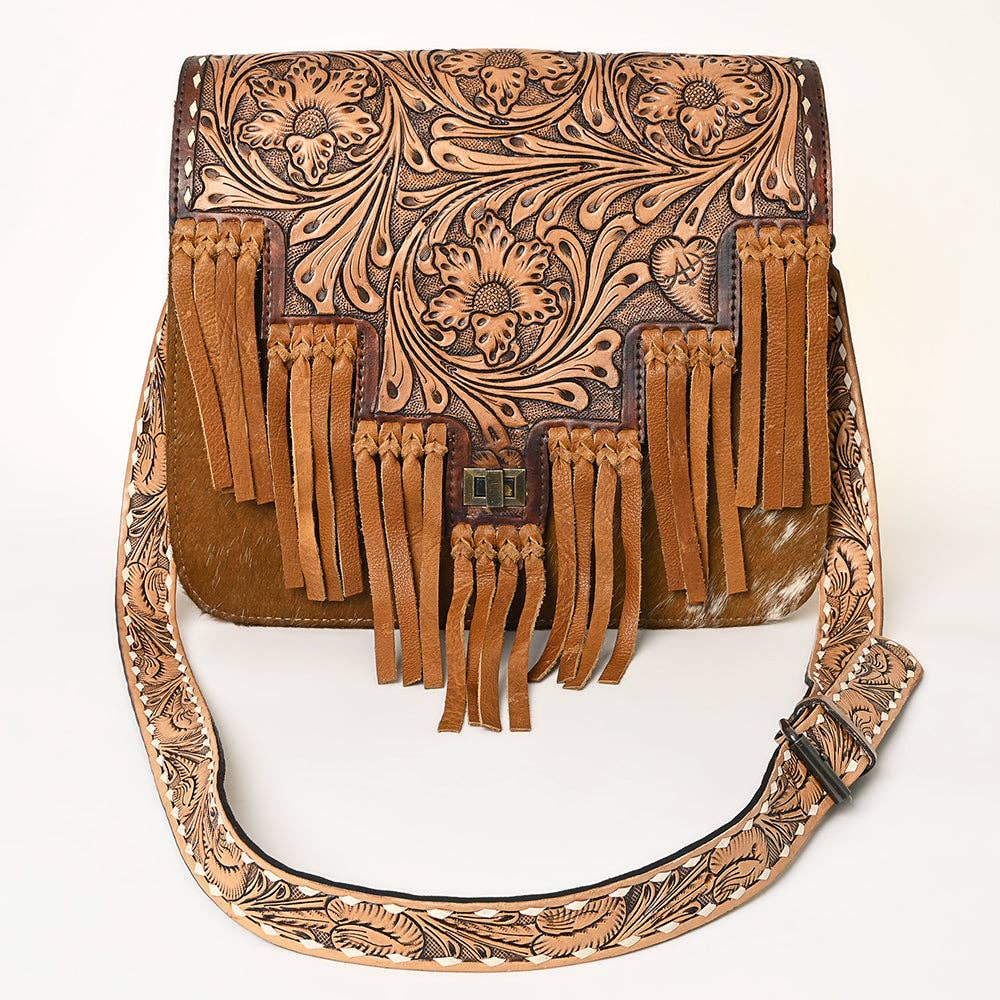Genuine Western Leather Crossbody Bag