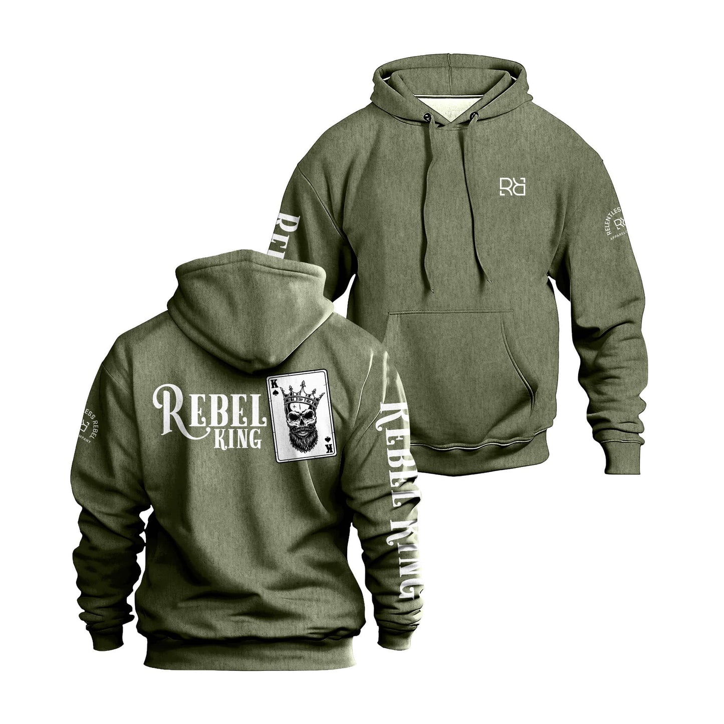 Rebel King | Sleeve | Men's Hoodie