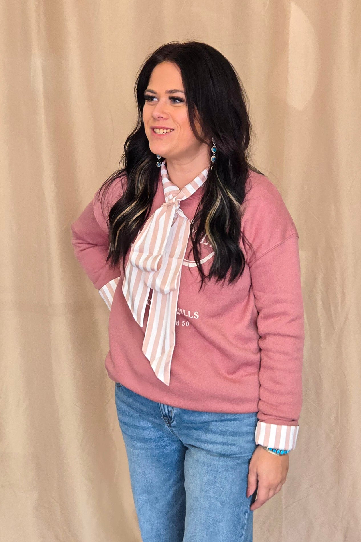 He Owns the Cattle Graphic Sweatshirt