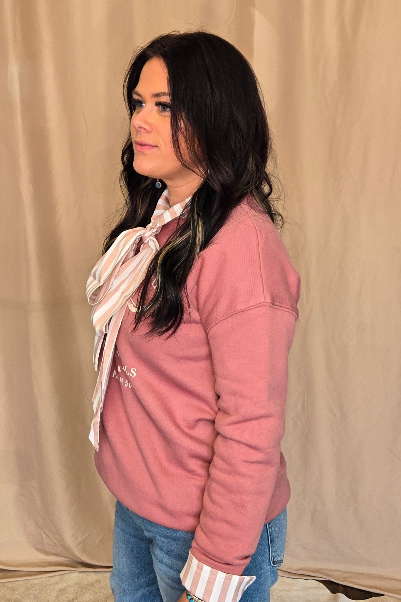 He Owns the Cattle Graphic Sweatshirt