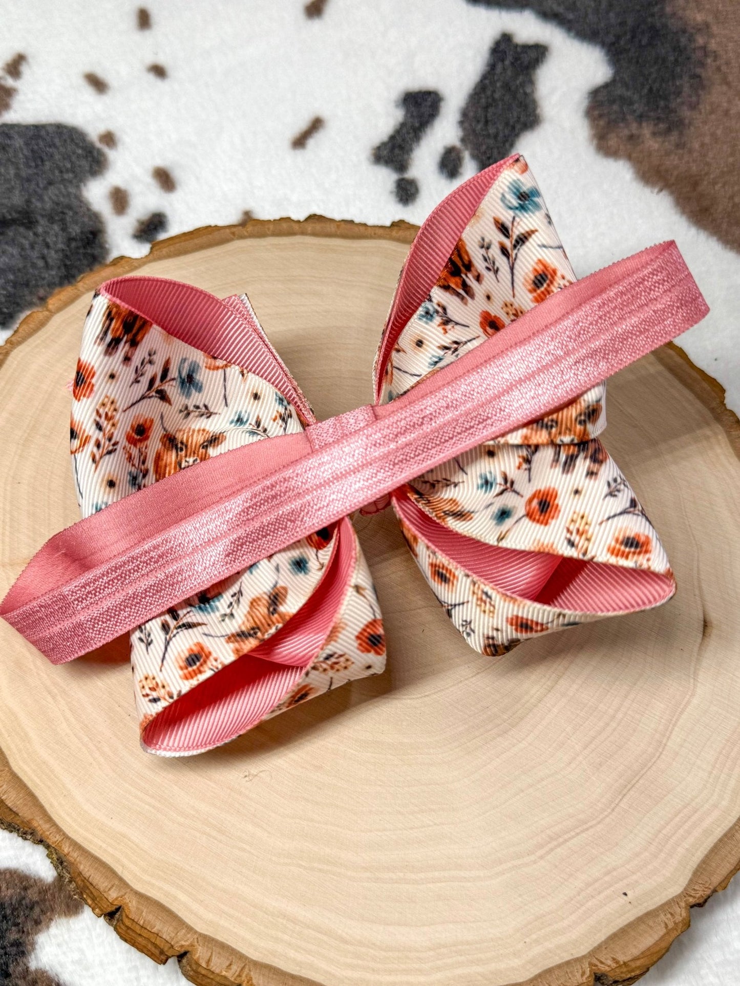 Highland Bloom Double Layer Bow Headband