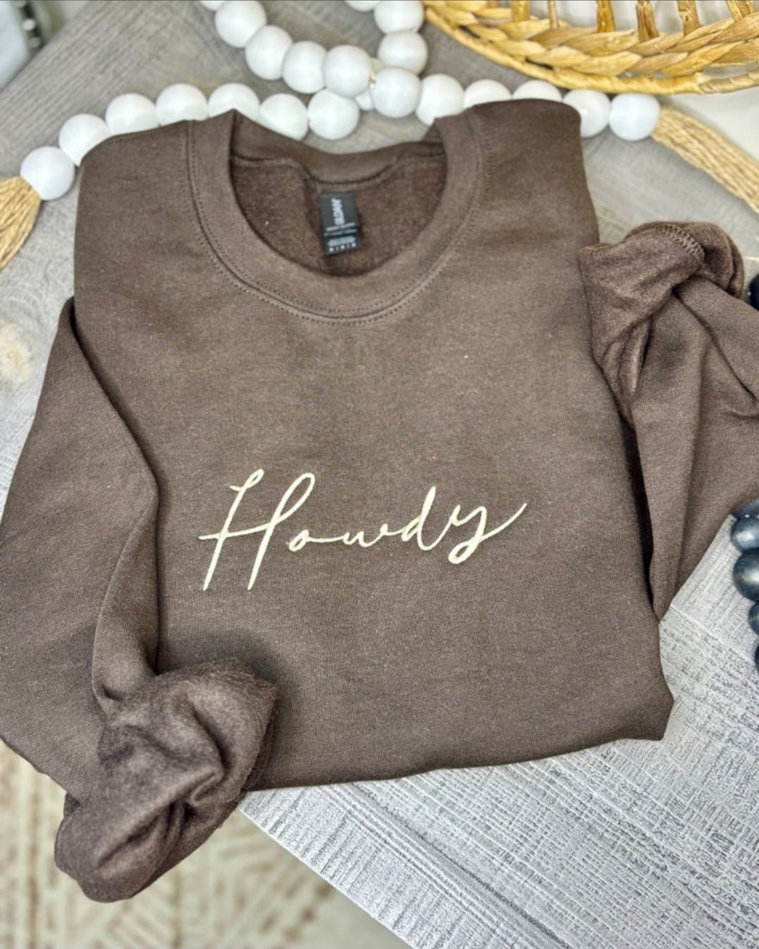 Howdy Embroidered Sweatshirt